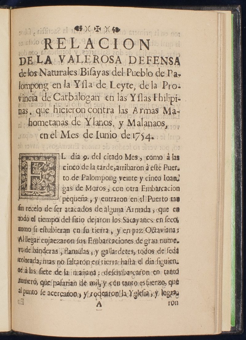 Relacion de la valorosa defensa de los naturals Bisayas del pueblo de ...